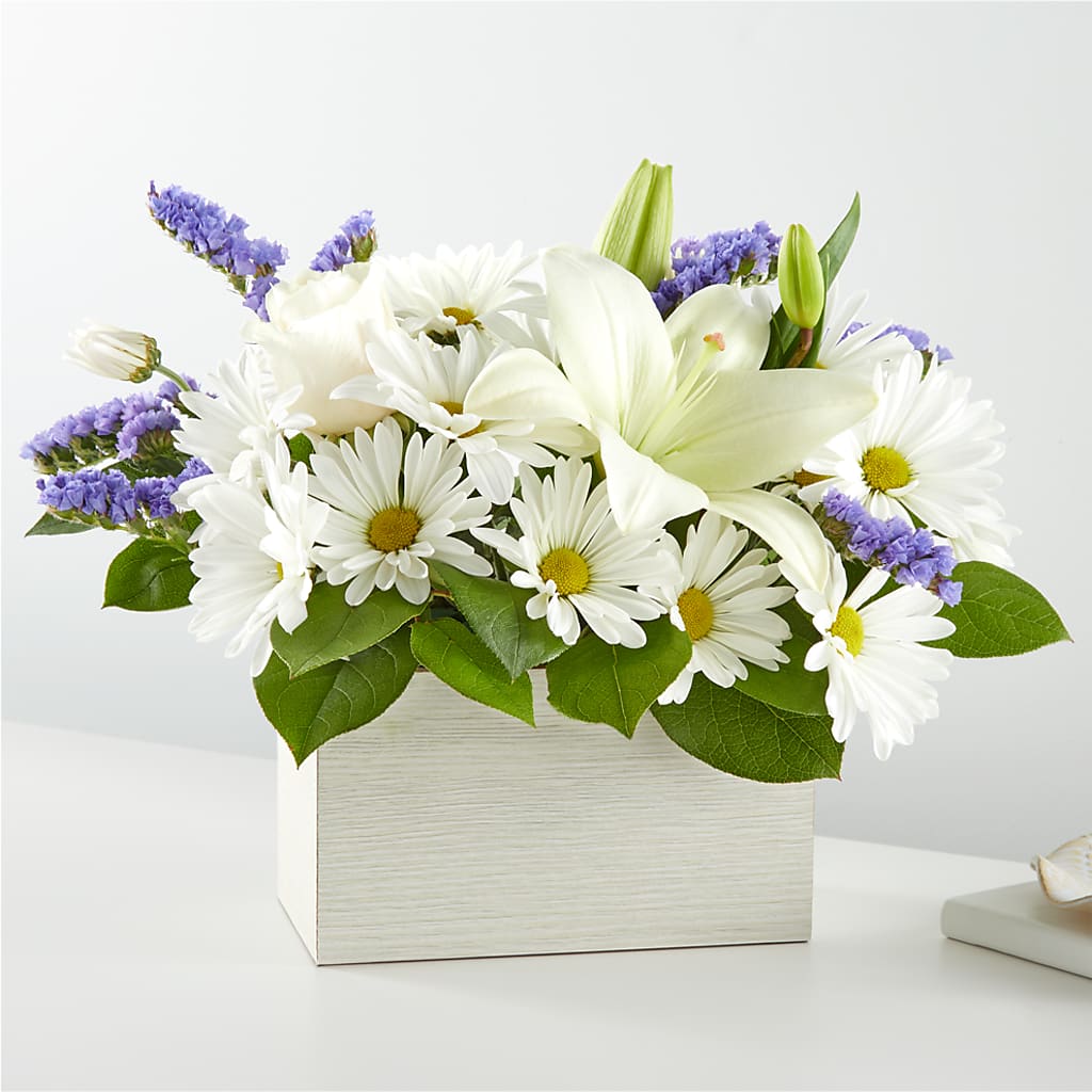 Beyond Blue Box Bouquet – THE MOST BLOOMS & MORE, Grand Bay AL