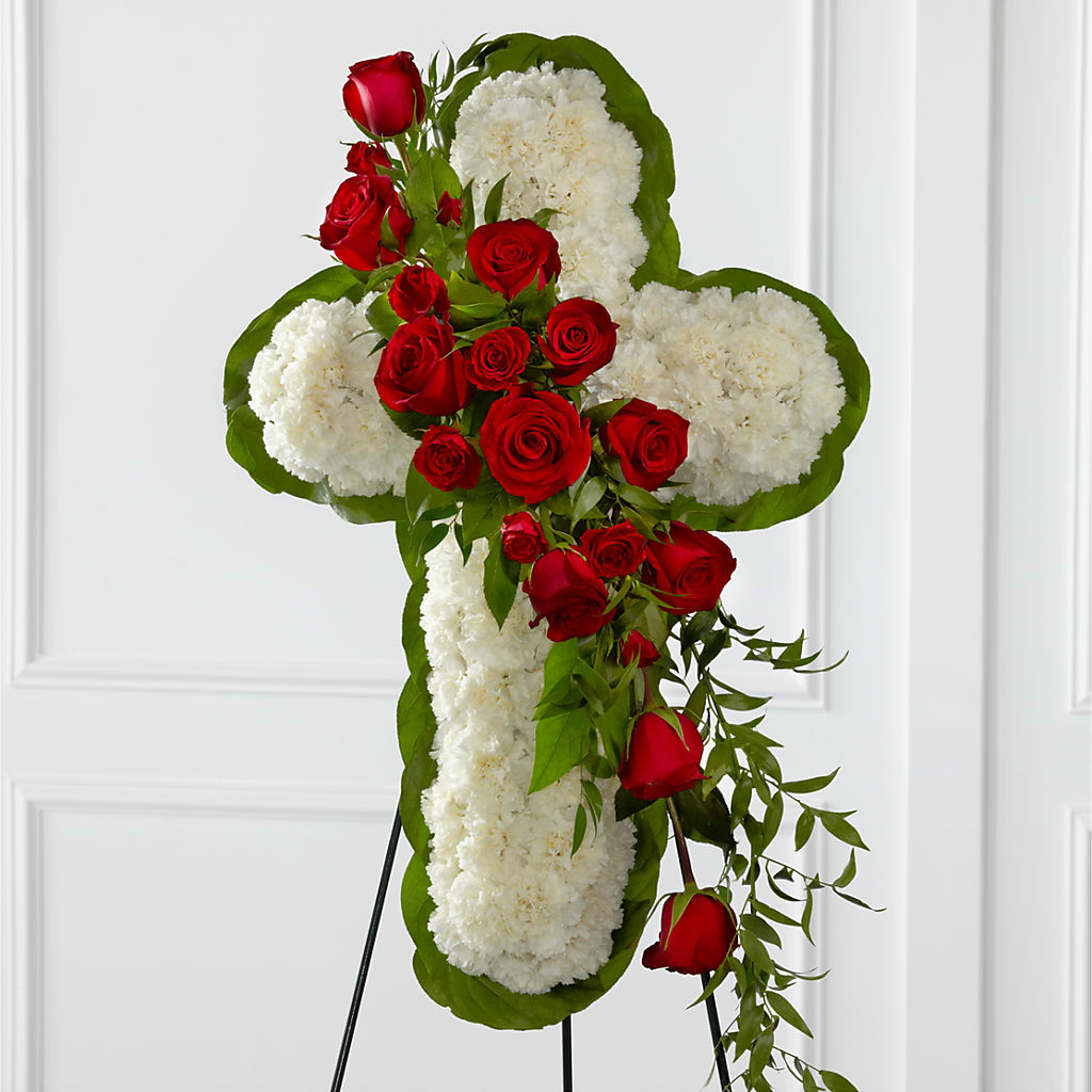 Floral Cross Easel – THE MOST BLOOMS & MORE, Grand Bay AL