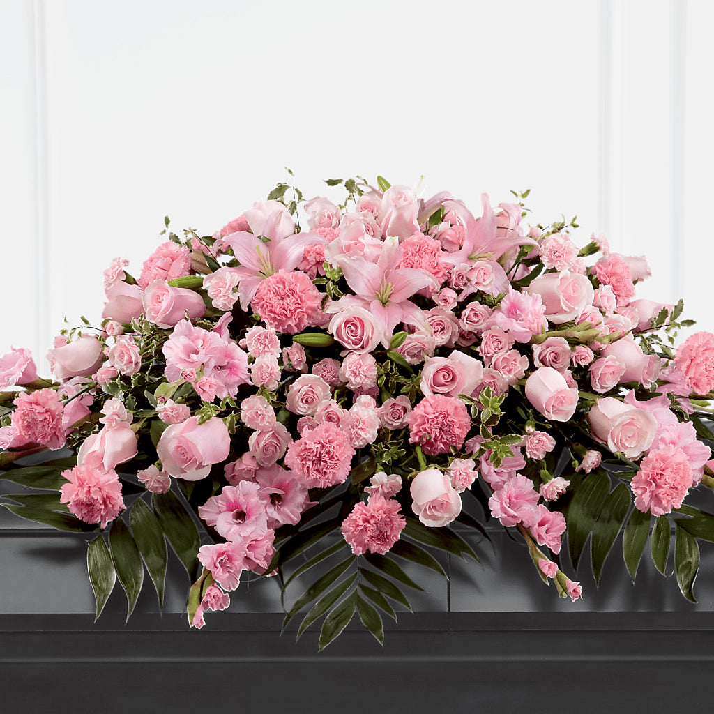 Garden of Comfort Casket Spray (Standard) – THE MOST BLOOMS & MORE, Grand Bay AL