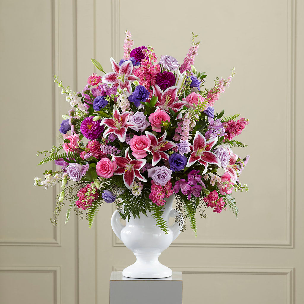 Peaceful Tribute Arrangement – THE MOST BLOOMS & MORE, Grand Bay AL