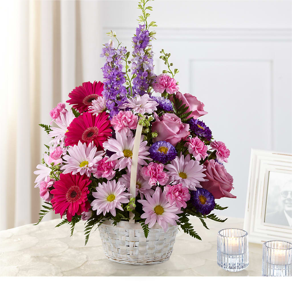 Pastel Peace Basket – THE MOST BLOOMS & MORE, Grand Bay AL