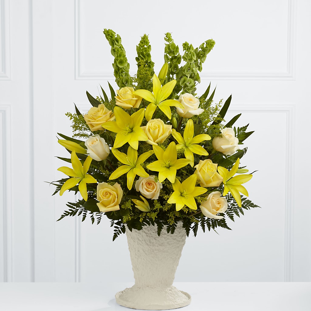 Golden Memories Arrangement – THE MOST BLOOMS & MORE, Grand Bay AL