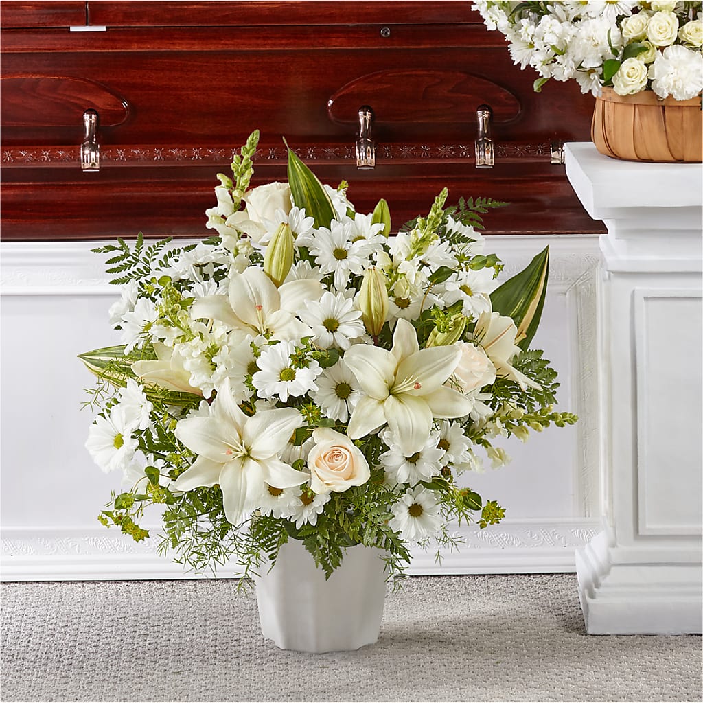 Thoughts of Tranquility Floor Basket – THE MOST BLOOMS & MORE, Grand Bay AL