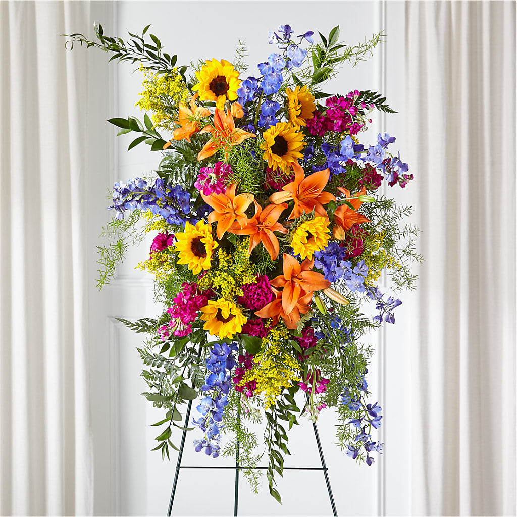 Sunlit Memories Standing Spray (Standard) – THE MOST BLOOMS & MORE, Grand Bay AL
