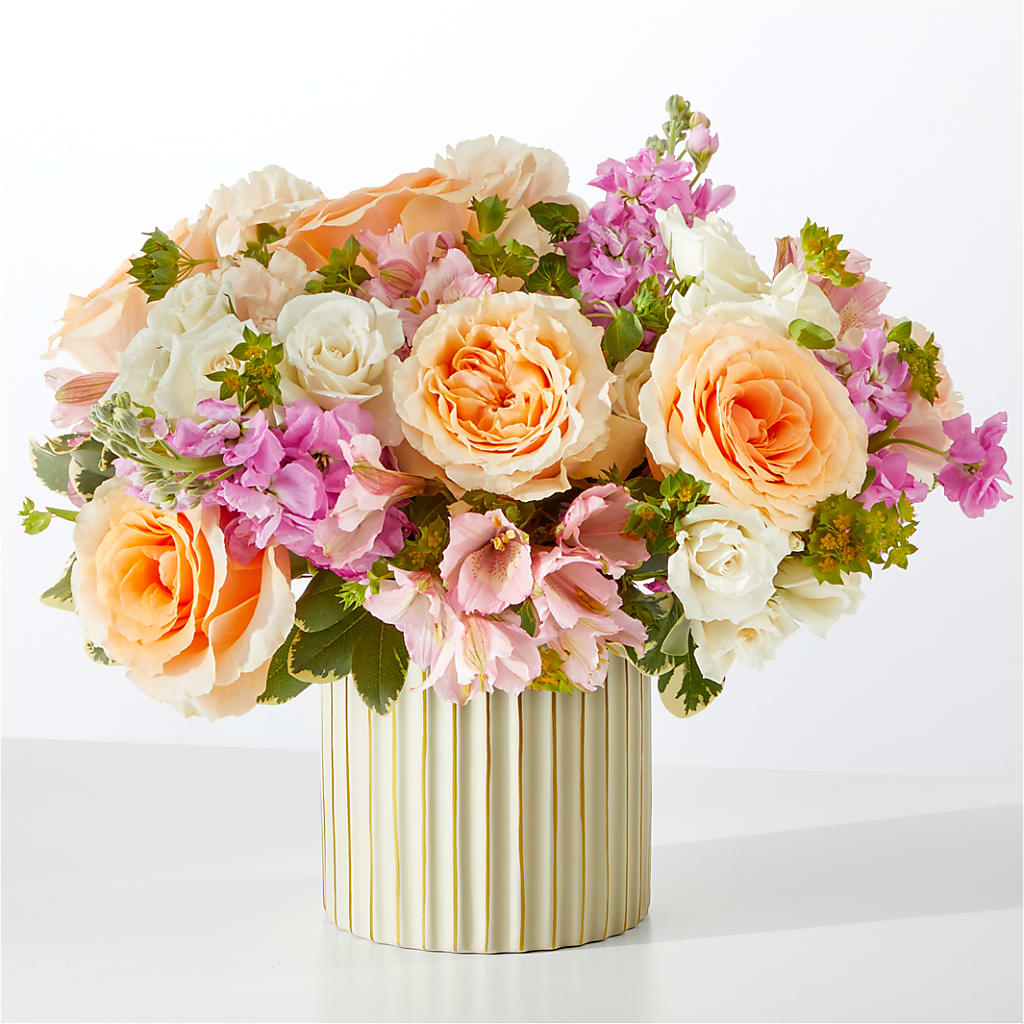 Paradise Bouquet with Ivory Vase – THE MOST BLOOMS & MORE, Grand Bay AL