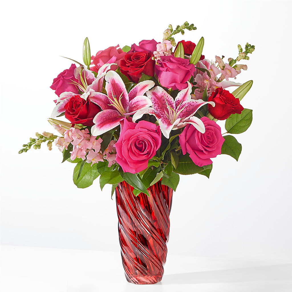 Always You Bouquet with Luxe Swirl Vase – THE MOST BLOOMS & MORE, Grand Bay AL