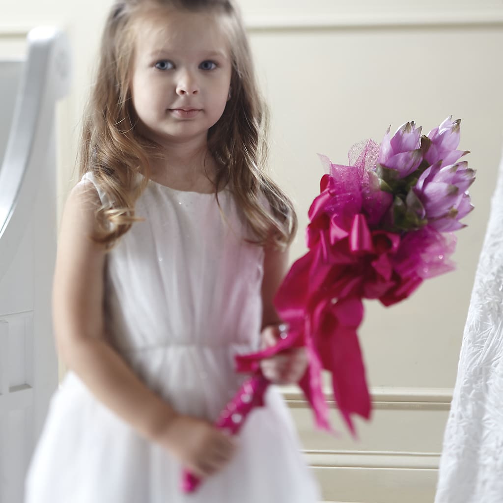 Sparkle Pink Flower Girl Bouquet – THE MOST BLOOMS & MORE, Grand Bay AL