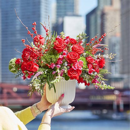 Big Red Bow Bouquet – THE MOST BLOOMS & MORE, Grand Bay AL