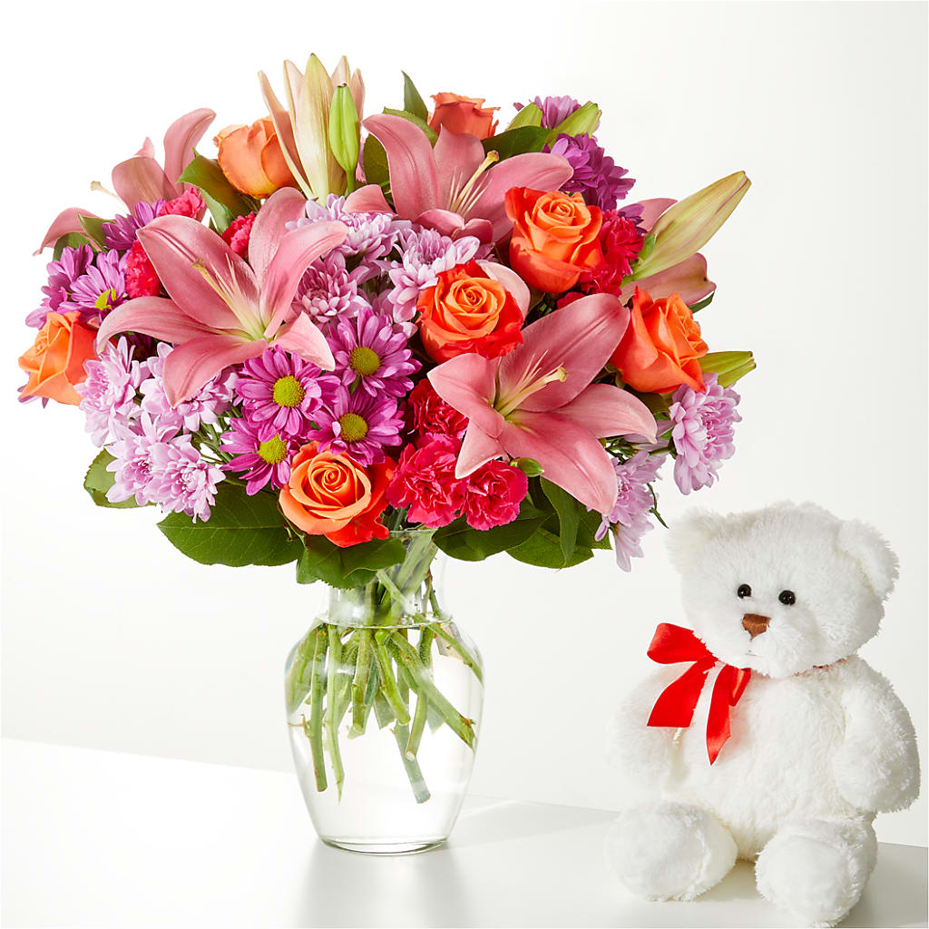 One and Only Bouquet and Bear Bundle – THE MOST BLOOMS & MORE, Grand Bay AL