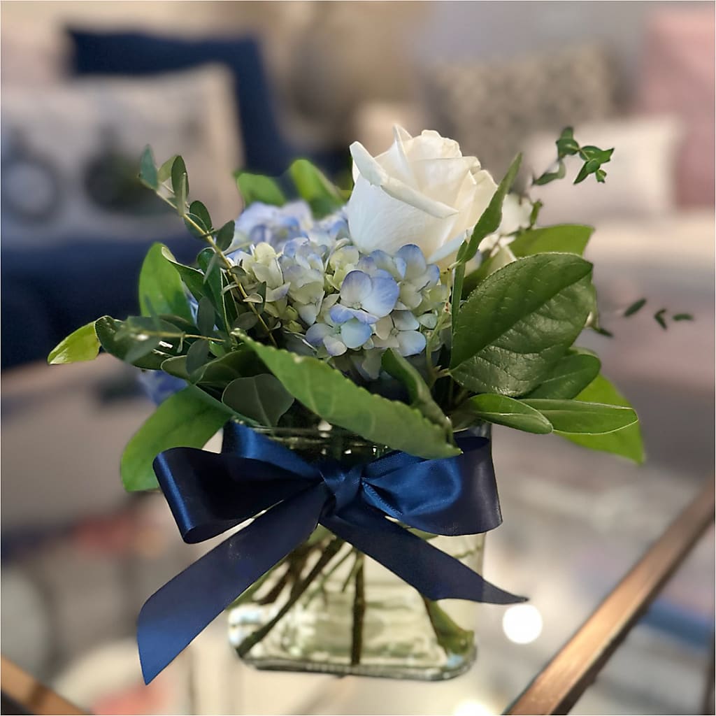 Sky Blue Delight Bouquet – THE MOST BLOOMS & MORE, Grand Bay AL
