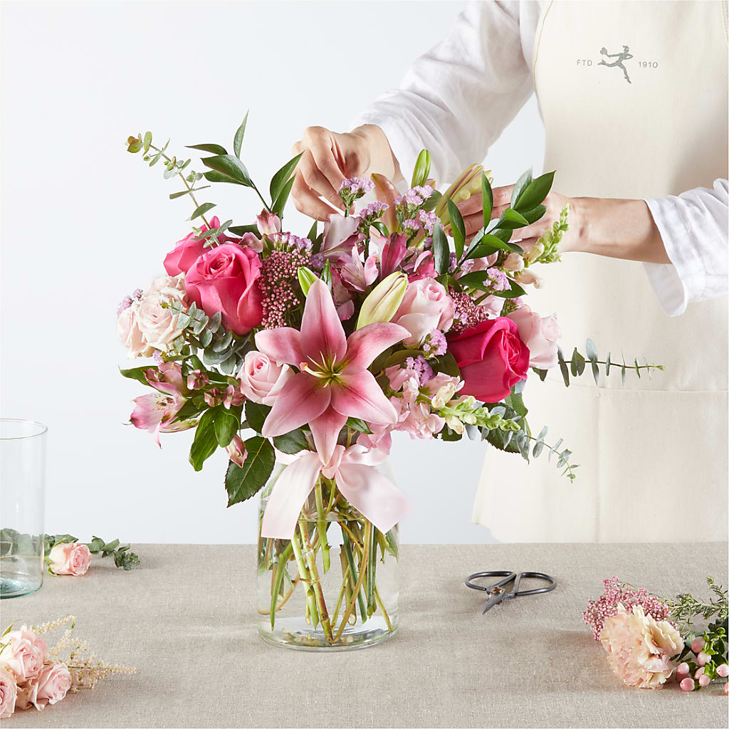 Pink Ribbon - A Florist Original – THE MOST BLOOMS & MORE, Grand Bay AL