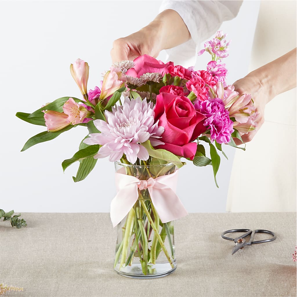 Pink Ribbon - A Florist Original – THE MOST BLOOMS & MORE, Grand Bay AL
