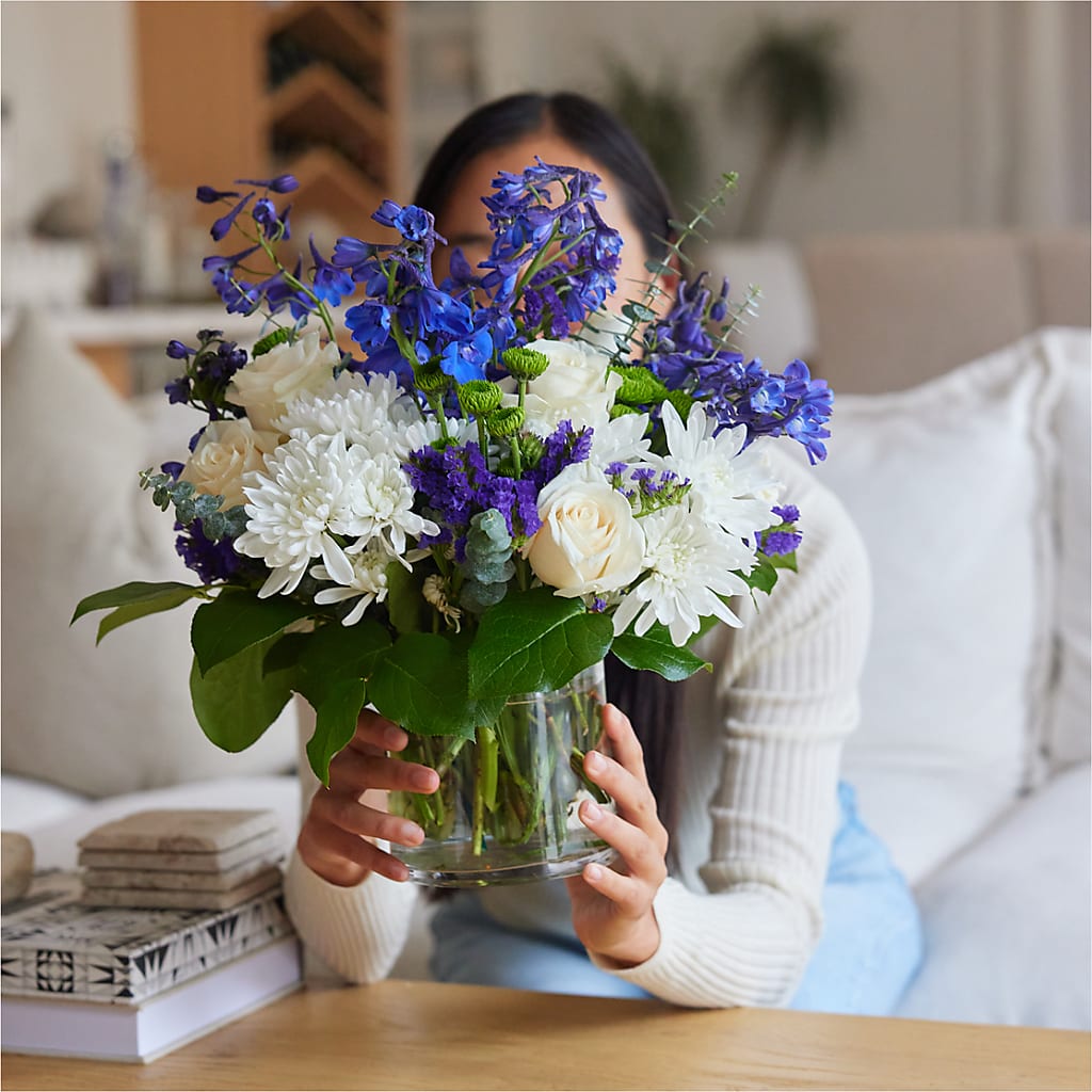 Cerulean Waves Bouquet – THE MOST BLOOMS & MORE, Grand Bay AL