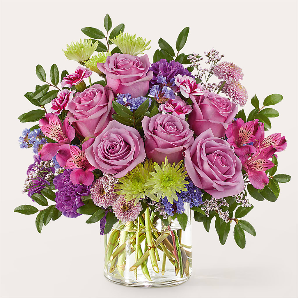 Glass Half Full Bouquet – THE MOST BLOOMS & MORE, Grand Bay AL
