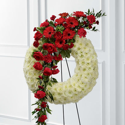 Graceful Tribute Wreath – THE MOST BLOOMS & MORE, Grand Bay AL