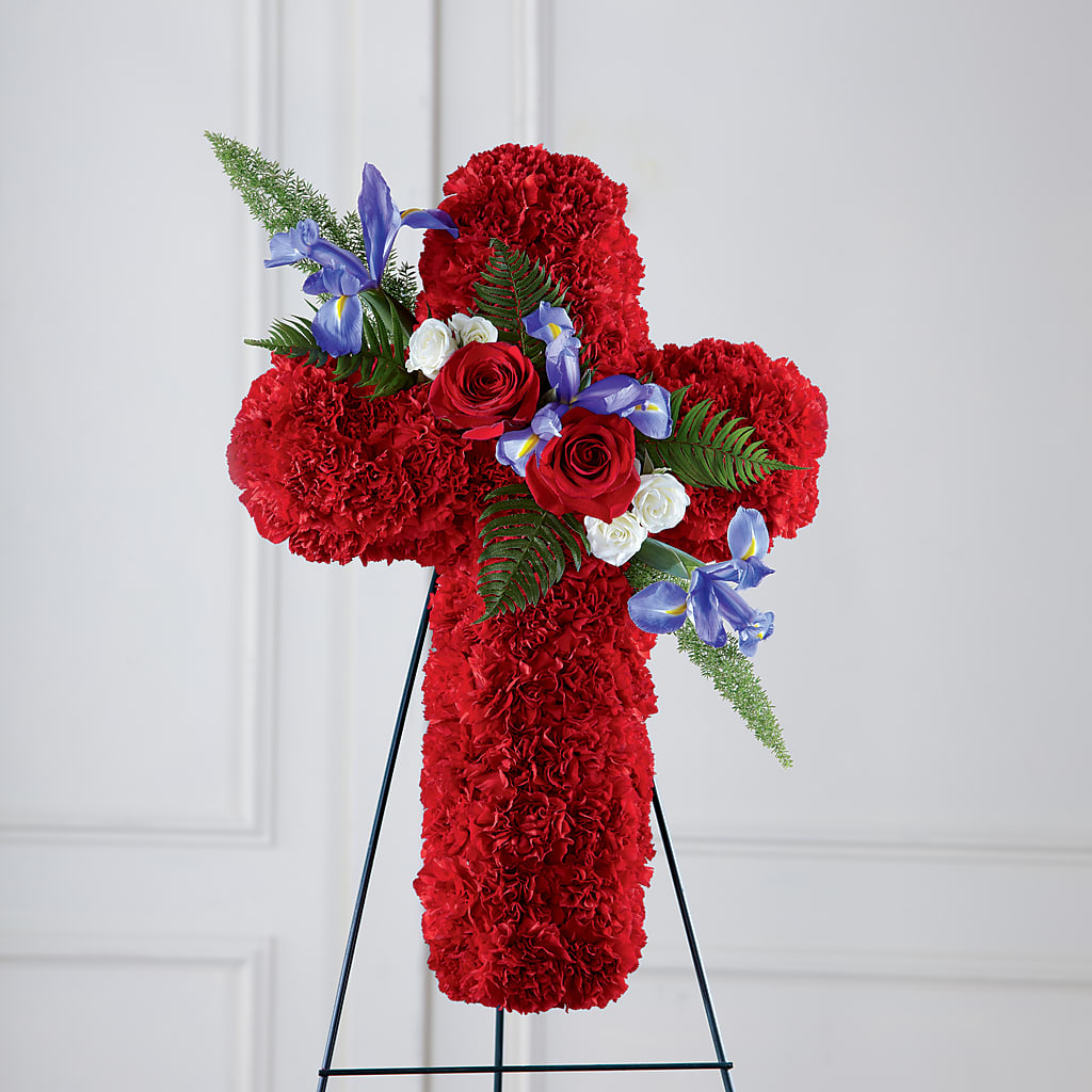 Faithful Hero Floral Cross – THE MOST BLOOMS & MORE, Grand Bay AL