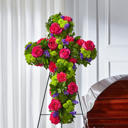 Tribute Rose Floral Cross – THE MOST BLOOMS & MORE, Grand Bay AL