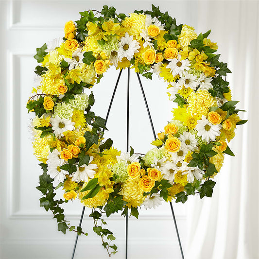 Golden Remembrance Wreath – THE MOST BLOOMS & MORE, Grand Bay AL