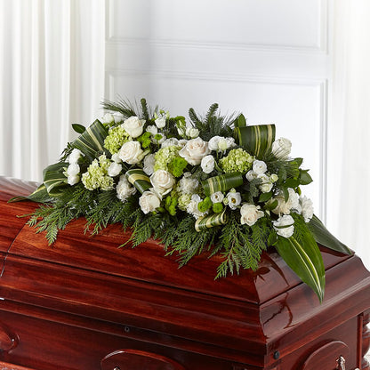 Hopeful Gesture Casket Spray – THE MOST BLOOMS & MORE, Grand Bay AL