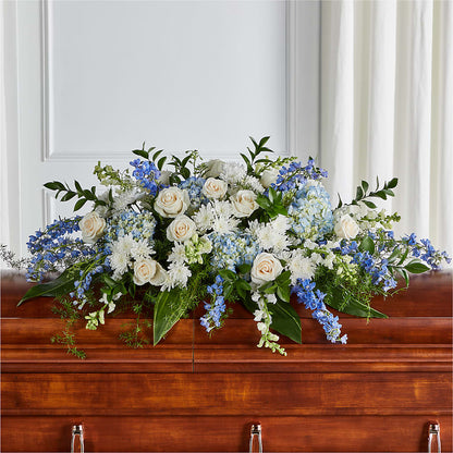 Timeless Essence Casket Spray – THE MOST BLOOMS & MORE, Grand Bay AL