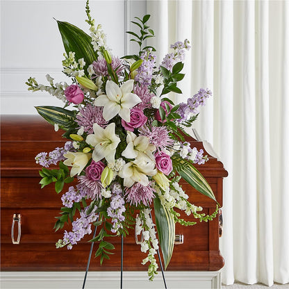 Grateful Hearts Standing Spray – THE MOST BLOOMS & MORE, Grand Bay AL