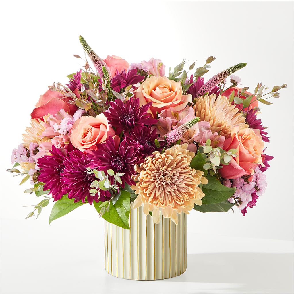 Berry Cobbler Bouquet with Ivory Vase – THE MOST BLOOMS & MORE, Grand Bay AL