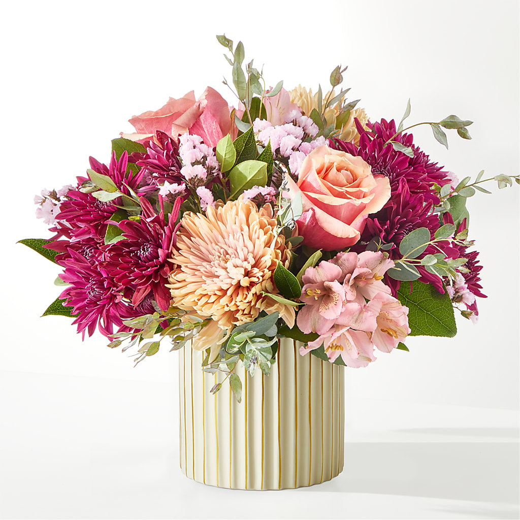 Berry Cobbler Bouquet with Ivory Vase – THE MOST BLOOMS & MORE, Grand Bay AL