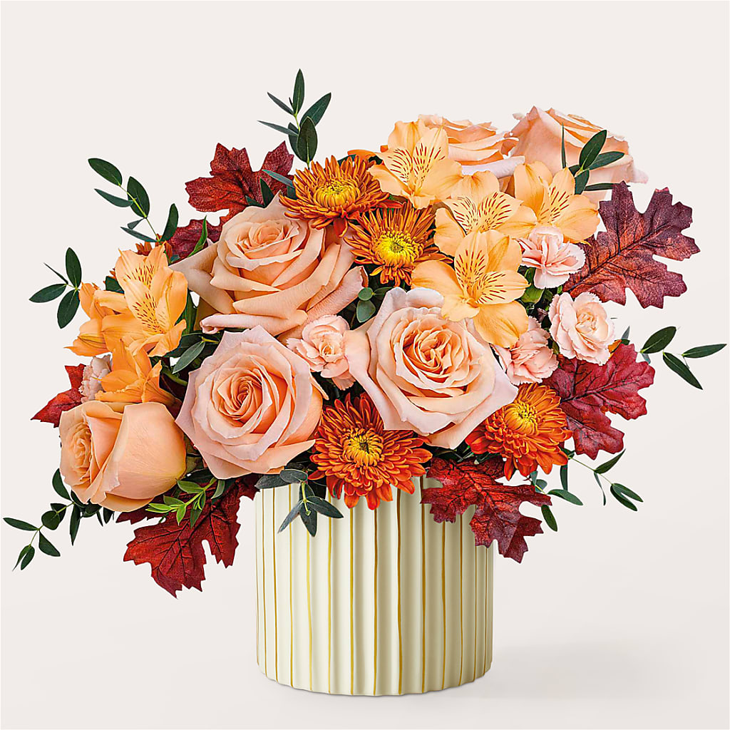 Spiced Latte Bouquet with Ivory Vase – THE MOST BLOOMS & MORE, Grand Bay AL