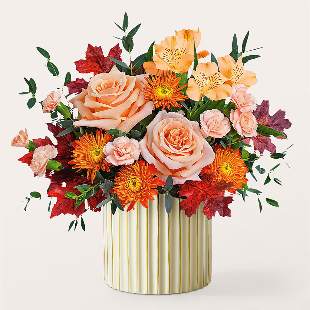 Spiced Latte Bouquet with Ivory Vase – THE MOST BLOOMS & MORE, Grand Bay AL