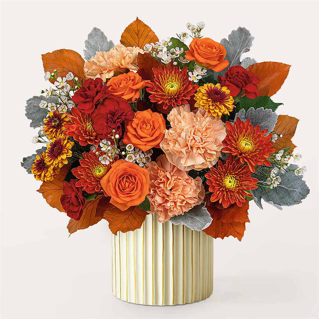 Merlot Bouquet with Ivory Vase – THE MOST BLOOMS & MORE, Grand Bay AL