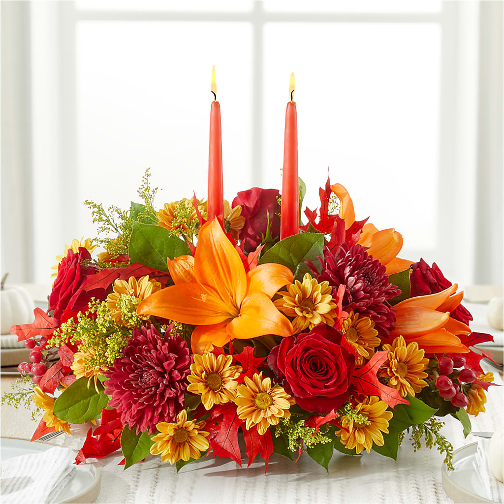 Autumn's Embrace Centerpiece – THE MOST BLOOMS & MORE, Grand Bay AL