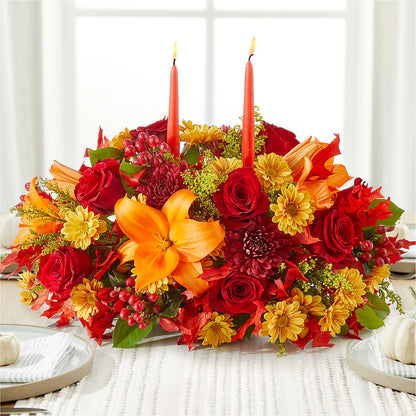 Autumn's Embrace Centerpiece – THE MOST BLOOMS & MORE, Grand Bay AL