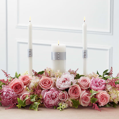 Worldwide Romance Unity Candle Arrangement – THE MOST BLOOMS & MORE, Grand Bay AL